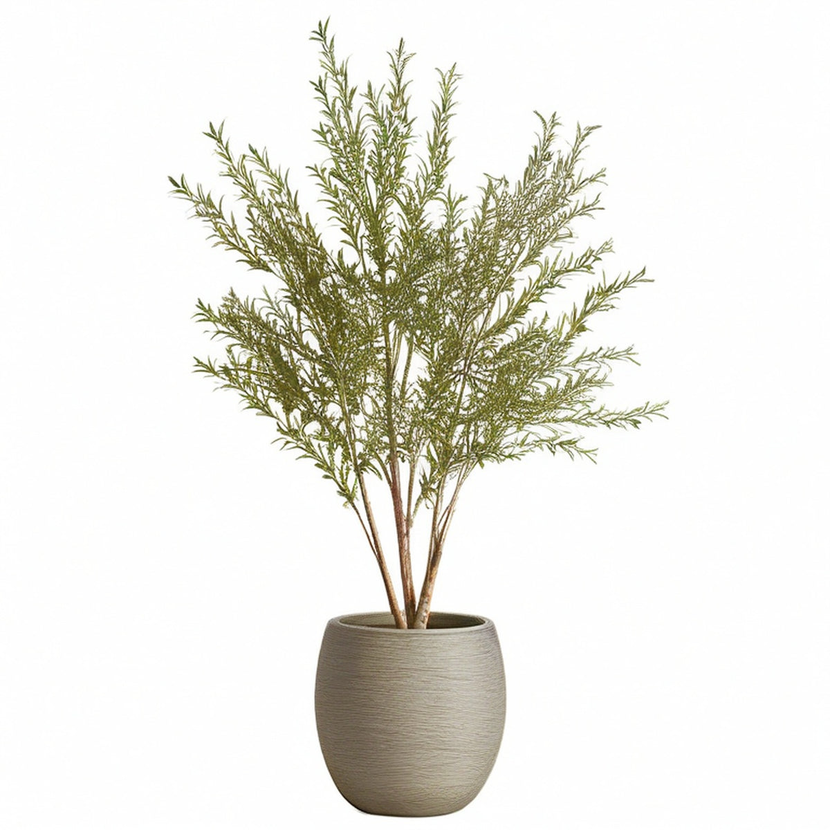 Arbre artificiel olivier 180 cm vert en plastique pour intérieur avec pot décoratif
