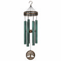 Carillon éolien 90 cm en métal vert bronze à suspendre décoratif
