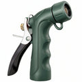 Pistolet d'arrosage 19 cm x 14.5 cm en plastique vert avec jet réglable
